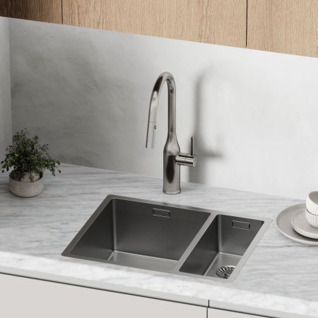 Смеситель для кухни Sancos Grand SC4002BNG на мойку нержавеющая сталь