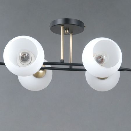 Люстра потолочная Illumico IL0798-6CSQ-25 BK AB TRENTO