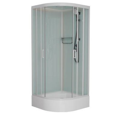 Душевая кабина Frank 123009 90х90 четверть круга с крышей ориентация универсальная