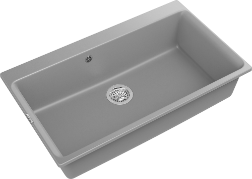 Кухонная мойка Rivelato AXEL Х-90 grigio metallizzato 87х52 цвет серый металлик - фото 3