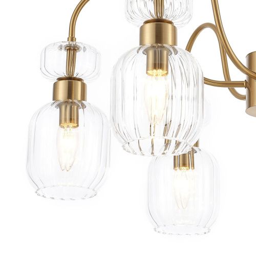Люстра на штанге Escada Gloss (Глосс) 1141/6PL Clear - фото 5