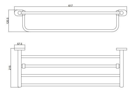 Полка в ванную комнату BELZ B90124