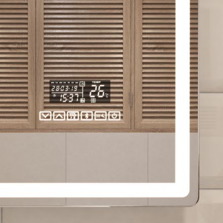 Зеркало с подсветкой Vigo Geometry Media Voice 44 60х70