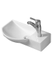 Раковина из сантехнического фаянса WeltWasser WW SK 10000008693 50х20 подвесная цвет белый 1 отверстие под смеситель