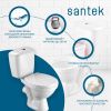 Унитаз-компакт напольный с бачком Santek Паллада 1WH302376 белый с сиденьем каскадный смыв