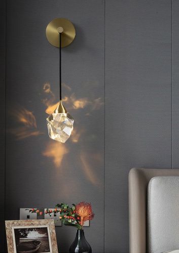 Бра Delight Collection Crystal rock II (Црыстал роцк ИИ) 9701W brass - фото 4