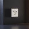 Накладка для розетки с заземлением и защитными шторками, с USB A+A VOLTUM S70 VLS000913