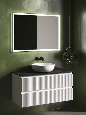 Тумба под раковину Sancos SNOB R SNR100W 100х40 подвесная цвет белый