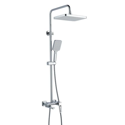 Душевая стойка Shevanik S6826 настенная цвет хром - фото 2