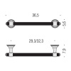 Полотенцедержатель Colombo Hermitage B3309.HPS
