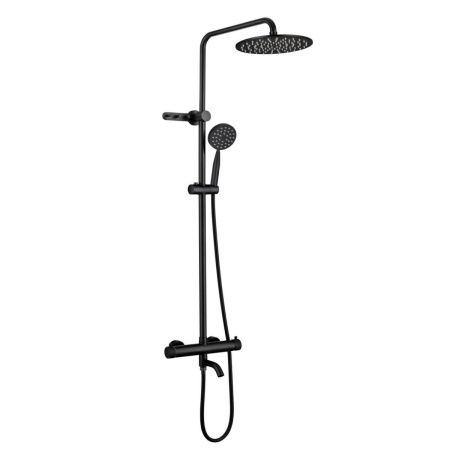 Душевая стойка Fmark FS8246H настенная цвет черный