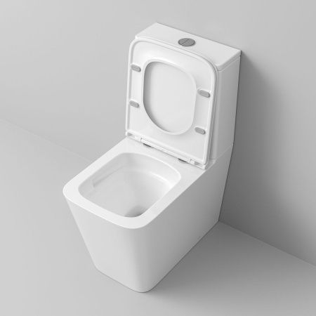 Унитаз напольный с бачком Grossman Торнадо GR-4418SQ белый с сиденьем микролифт безободковый смыв торнадо