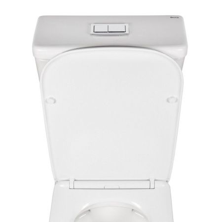 Унитаз напольный с бачком Bond Cube F04-00 белый с сиденьем безободковый душевой смыв