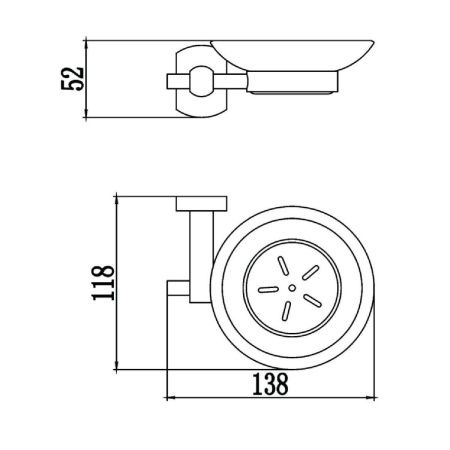Мыльница Savol S-009959
