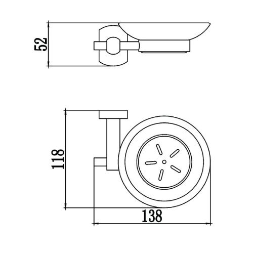 Мыльница Savol S-009959 - фото 3