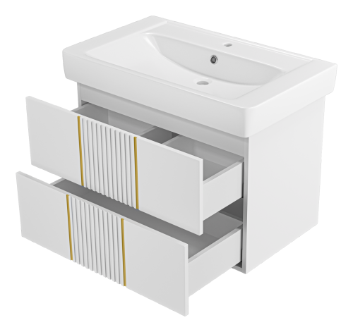 Тумба под раковину Brevita Vega VEG-09080-0102Я 74х43х50 - фото 4