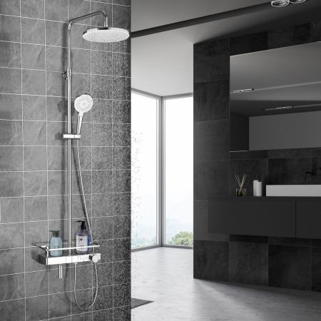 Душевая стойка LeMark Tropic LM7011C настенная цвет хром