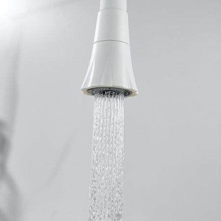 Смеситель для кухни Raffine F303C-1 на мойку белый