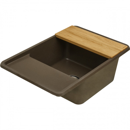 Кухонная мойка Aquaton Беллис 1A725032BS280 78х51 цвет коричневый поверхность матовая