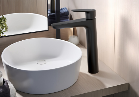 Смеситель Aquatek БЕТТА AQ1104MB на раковину черный матовый без термостата