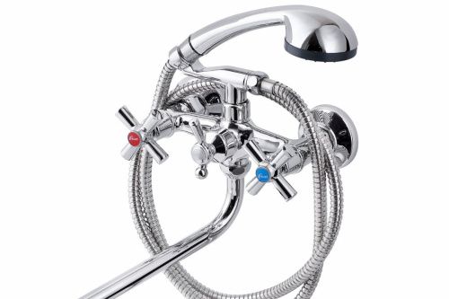 Смеситель для ванны и душа FAUZT FZs-428-18 настенный хром - фото 2