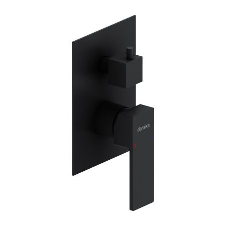 Смеситель для ванны и душа Damixa Gala 537100300 встраиваемый в стену черный