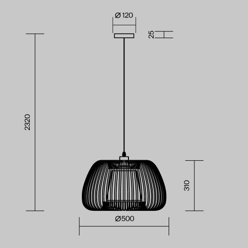Светильник подвесной Maytoni Kirigami Modern MOD409PL-01W - фото 5