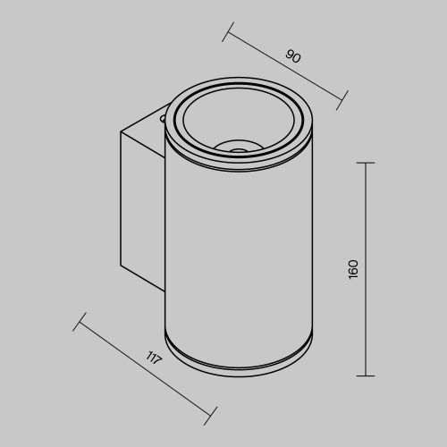 Бра Maytoni Outdoor Shim O303WL-L10W3K - фото 2