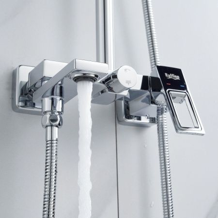 Душевая стойка Raffine F3696 настенная цвет хром