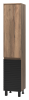 Шкаф-пенал Brevita Dakota DAK-050350-19/02Л 40х170 подвесной цвет черный/коричневый