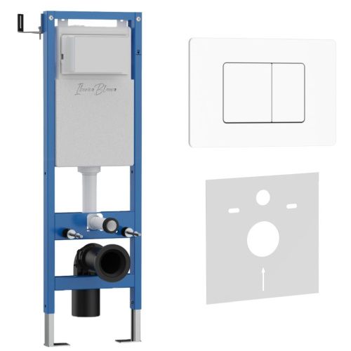 Комплект сантехническая инсталляция с клавишей смыва Iberica Blanca INOX-C IB.001M.111 - фото 2
