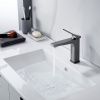 Смеситель Shevanik S4601T на раковину оружейная сталь