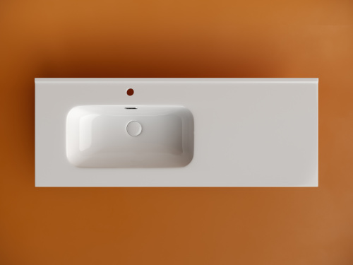 Раковина Ceramica Nova ELEMENT 121 см CN7006L накладная цвет белый - фото 2