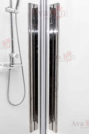 Душевой уголок AvaCan KС80 90х90 стекло прозрачное профиль хром без поддона
