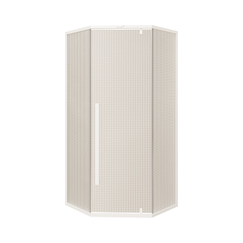 Душевой уголок Cerutti SPA C3AWD 90х90 стекло прозрачное профиль белый без поддона