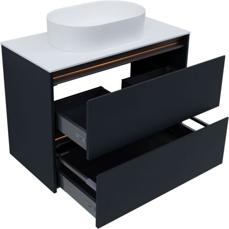 Тумба под раковину Allen Brau Activity 1.34013.AM 90х50 подвесная цвет черный