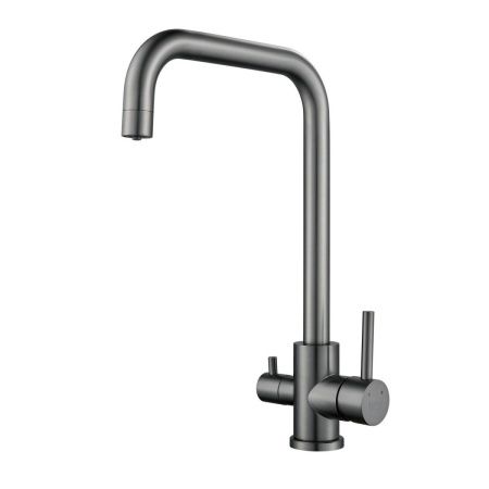 Смеситель для кухни Raffine F118T на мойку оружейная сталь