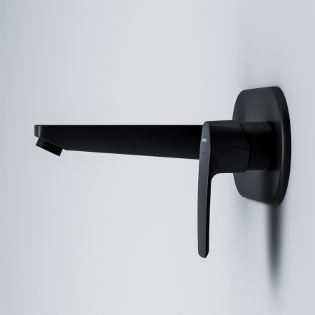 Смеситель Am.Pm Gem F90A72222 встраиваемый в стену черный без термостата