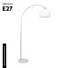 Торшер Arte Lamp Paolo (Паоло) A5823PN-1SS