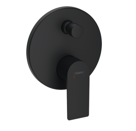 Смеситель Hansgrohe Rebris E 72469670 настенный встраиваемый черный матовый