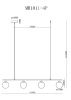 Светильник подвесной Myfar STACY (СТАЦЫ) MR1011-4P