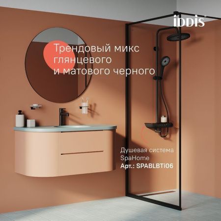 Смеситель IDDIS Aiger AIGGB00i01 на раковину черный