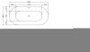 Ванна акриловая BelBagno BB405-1500-800 150х80 отдельностоящая овальная с ножками