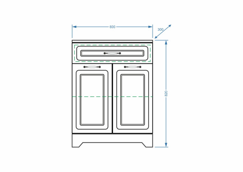 Комод Stella Polar Кармела ольха SP-00000190 60х30х82 напольный цвет белый - фото 2 Комод Stella Polar Кармела ольха SP-00000190 60х30х82 напольный цвет белый - фото 2