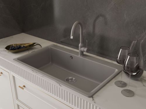 Кухонная мойка Rivelato AXEL Х-90 grigio metallizzato 87х52 цвет серый металлик - фото 5