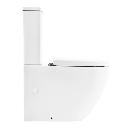 Унитаз напольный с бачком BelBagno SFERA-R BB2141CPR/BB865SC белый с сиденьем микролифт безободковый каскадный смыв