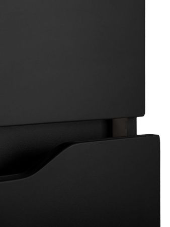 Тумба с раковиной Orange Line Li-60Tub+Ra 60х50 подвесная цвет черный