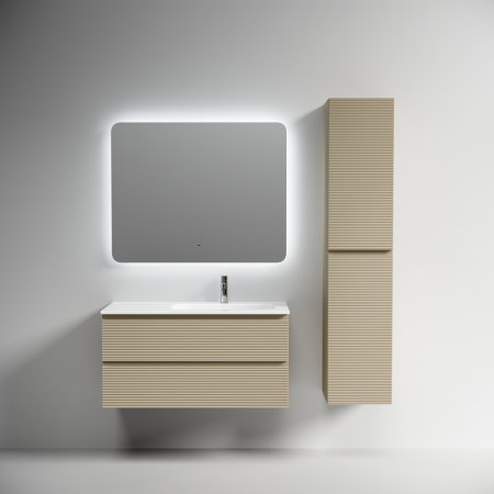 Тумба под раковину Sancos FOLK FL100RCP 100х40 подвесная цвет бежевый