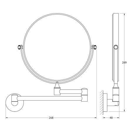 Косметическое зеркало Artwelle Harmonie HAR 056