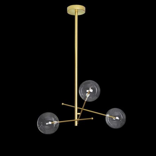 Люстра на штанге Delight Collection Globe Mobile (Глобе Мобиле) 9307P-3A gold - фото 2